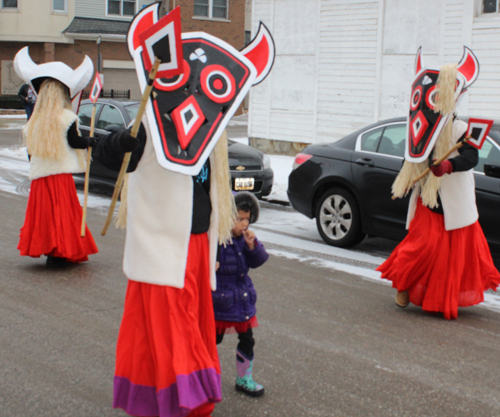 Slovenian creature at Cleveland Kurentovanje Parade