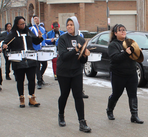 St Martin De Porres High School drummers and dancers