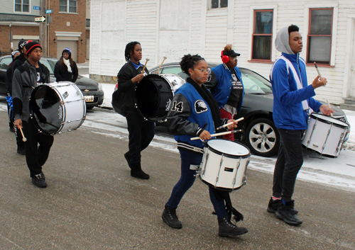 St Martin De Porres High School drummers and dancers