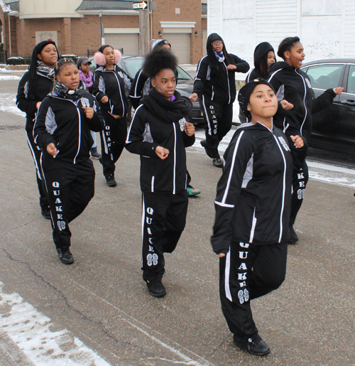 St Martin De Porres High School drummers and dancers