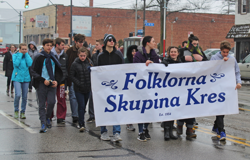 Cleveland Kurentovanje Parade - Folklorna Skupina Kres