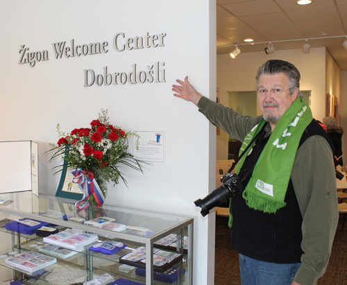 Ed Oshaben at the Zivon Welcome Center