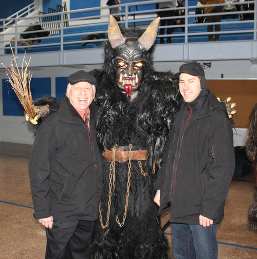 Councilman Mike Polensek and Krampus