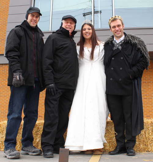 Prince and Princess of Kurentovanje with Councilman Mike Polensek