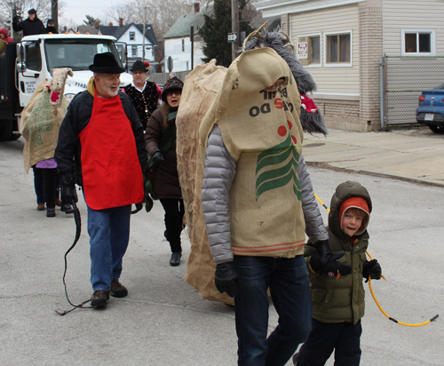 Slovenian marchers at Kurentovanje Parade