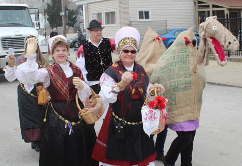 Slovenian marchers at Kurentovanje Parade