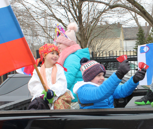 Slovenian float at Kurentovanje