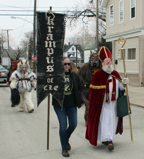 Krampus Cleveland in 2019 Cleveland Kurentovanje Parade