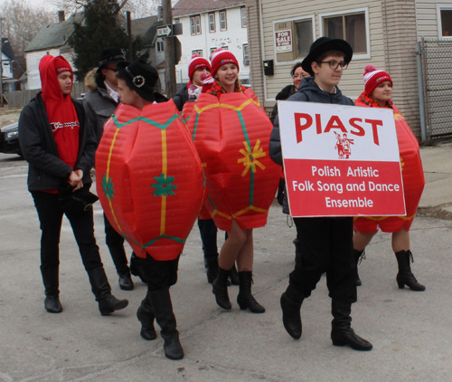 PIAST Polish dancers  in 2019 Cleveland Kurentovanje Parade