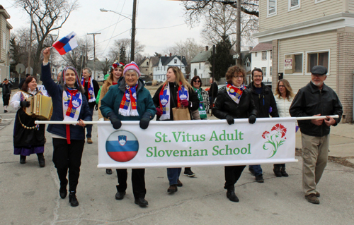 Saint Vitus Adults Slovenian School PIAST Polish dancers Dancers in 2019 Cleveland Kurentovanje Parade