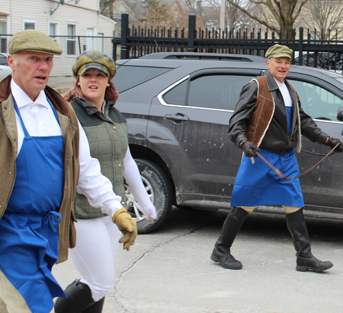 Slovenian marchers at Kurentovanje Parade