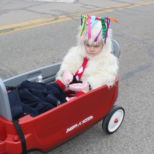 Baby Kurent in Kurentovanje Parade in Cleveland