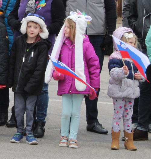 Watching the Kurentovanje Parade