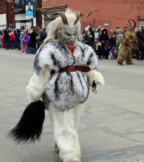 Krampus Cleveland in 2019 Cleveland Kurentovanje Parade