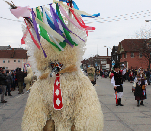 Kurents in Kurentovanje Parade in Cleveland