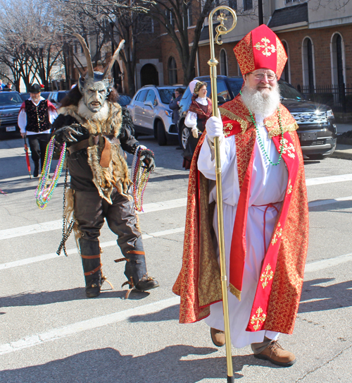 Krampus at Kurentovanje Parade