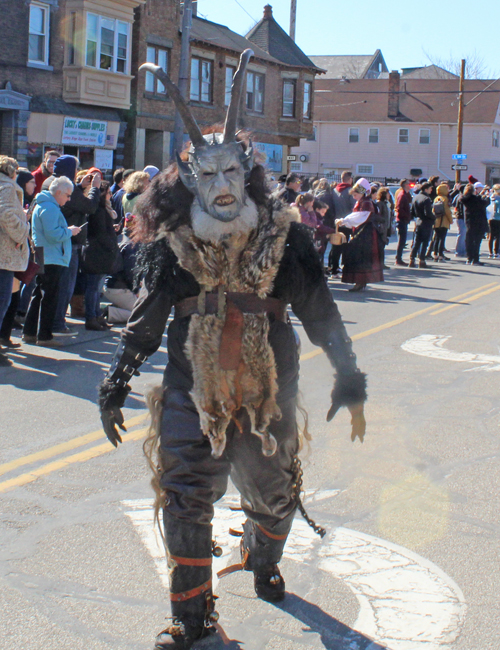 Krampus at Kurentovanje Parade