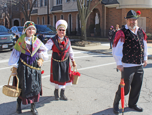 Slovenian costumes at Kurentovanje Parade