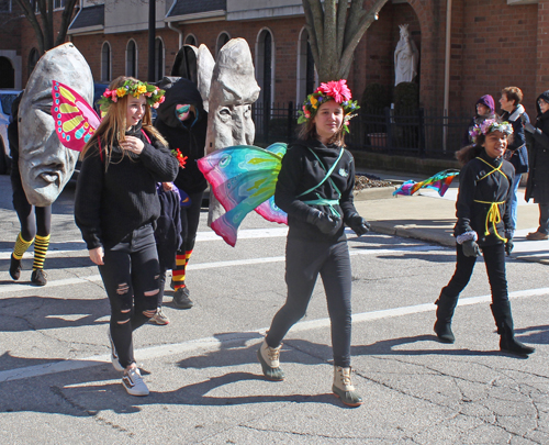 Slovenian costumes at Kurentovanje Parade