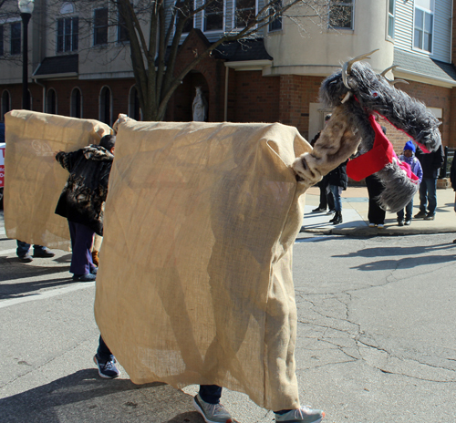 animals at 2020 Kurentovanje Parade in Cleveland