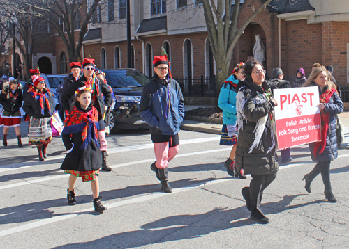 PIAST Polish Dancers at 2020 Kurentovanje Parade in Cleveland