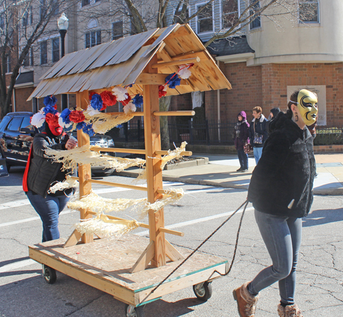 St Mary's Slovenian School at Kurentovanje Parade in Cleveland