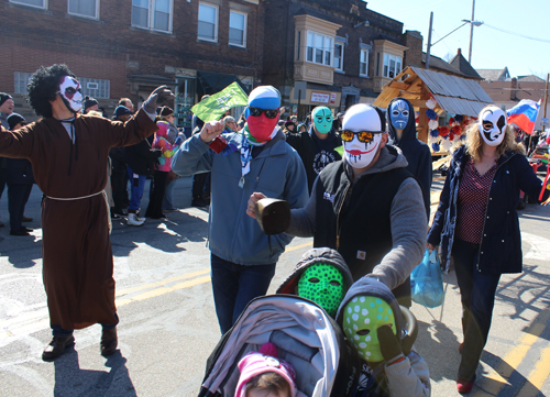 St Mary's Slovenian School at Kurentovanje Parade in Cleveland