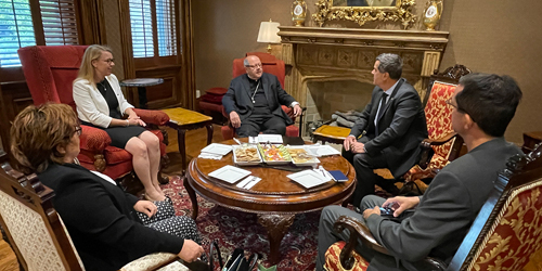 Bishop Malesic meets with Slovenian leaders