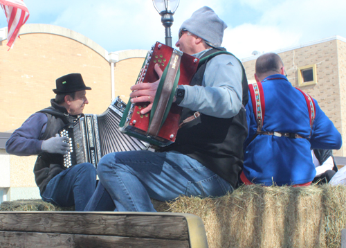 Accordions at 2022 Kurentovanje Parade in Cleveland