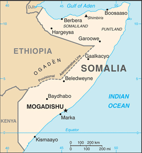 Map of Somalia