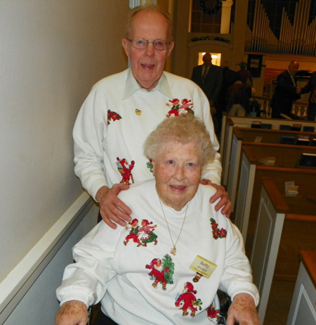 Emil and Betty Arvidson at the Sanata Lucia Feast