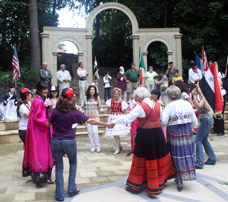 International dance in Syrian Cultural Garden in Cleveland