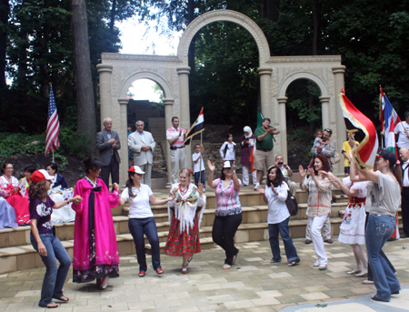 International dance in Syrian Cultural Garden in Cleveland