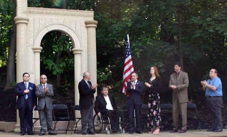 Syrian National anthem at Syrian Garden in Cleveland