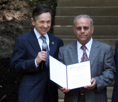 Congressman Dennis Kucinich and Wael Khoury