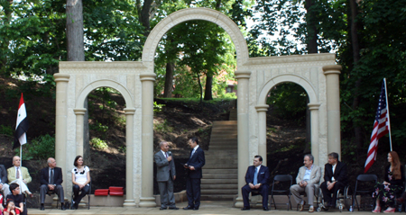 Congressman Dennis Kucinich in Syrian Garden