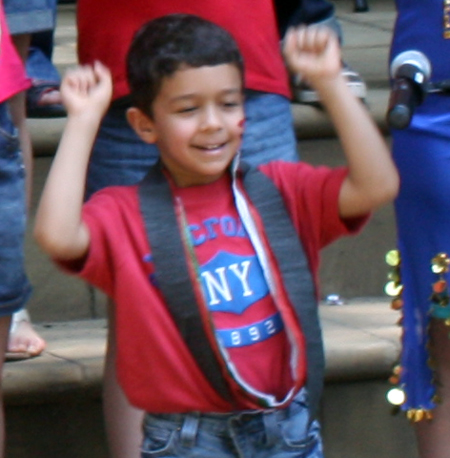 Syrian-American children at Syrian Garden