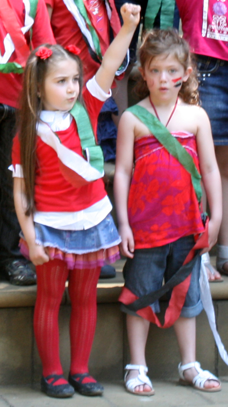 Syrian-American children at Syrian Garden