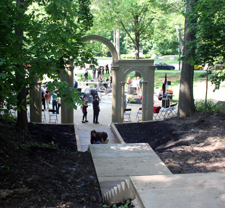 Stairs at the Syrian Cultural Garden in Cleveland