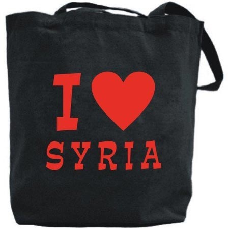 I love Syria tote bag
