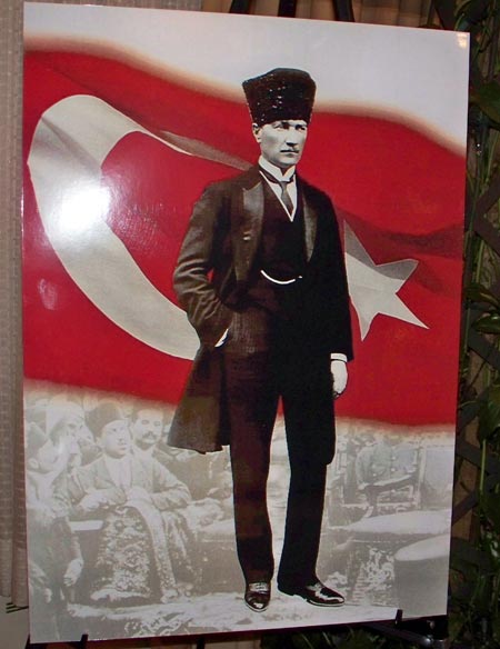 Poster of Mustafa Kemal Atatrk, founder and first President of the Republic of Turkey
