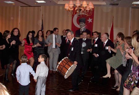 Turkish dancing and drumming