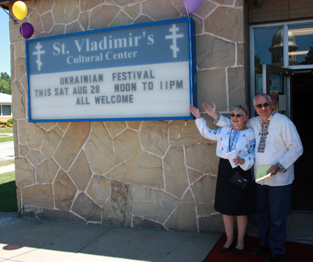 Parishioners Tamara Host and Paul Burlij