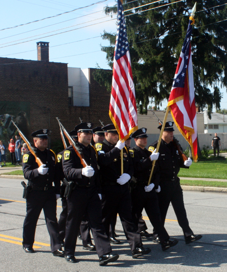 Color Guard started the Ukrainian Village Parade