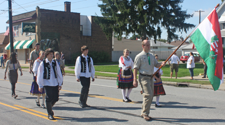 Hungarian marchers in Ukrainian Village Parade