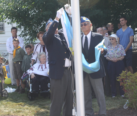 Raising of the flag of Ukraine