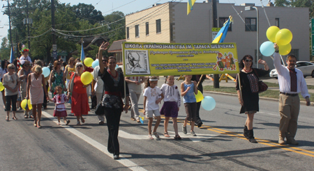 Ukrainian school at parade