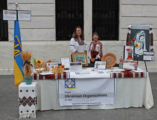 United Ukrainian Organizations of Ohio table at Art Museum