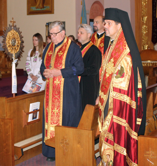 Clergy at Holodomor Church Service at St Vladimir Cathedral