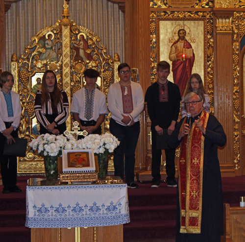 Clergy at Holodomor Church Service at St Vladimir Cathedral